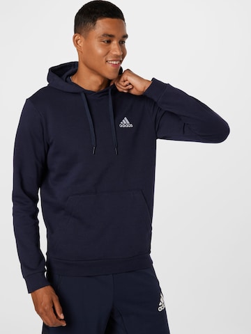 ADIDAS SPORTSWEAR Sportsweatshirt 'Essentials Fleece' i blå: forside
