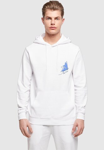 Merchcode Sweatshirt 'Fly High' in Weiß: Vorderseite
