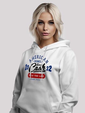 F4NT4STIC Sweatshirt 'Johnny Cash Music Walk the Line' in Weiß