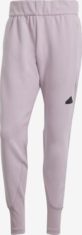 ADIDAS SPORTSWEAR Tapered Sportbroek 'Z.N.E.' in Lila: voorkant