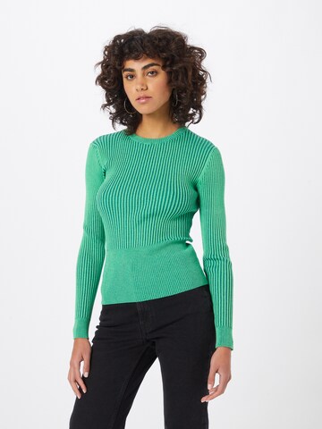 Pull-over Warehouse en vert : devant