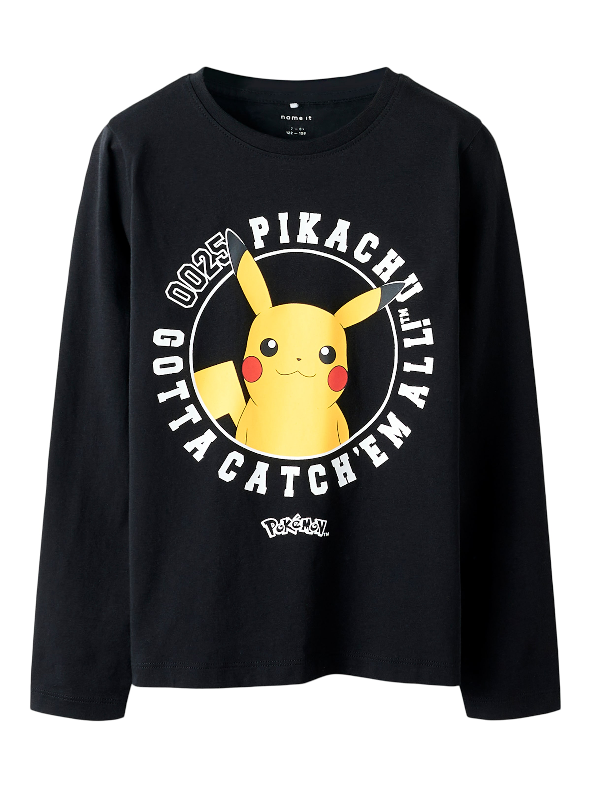 NAME IT Μπλουζάκι &#x27;NKMVOSRIC POKEMON&#x27; σε μαύρο: μπροστά