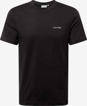 T-Shirt Calvin Klein en noir : devant