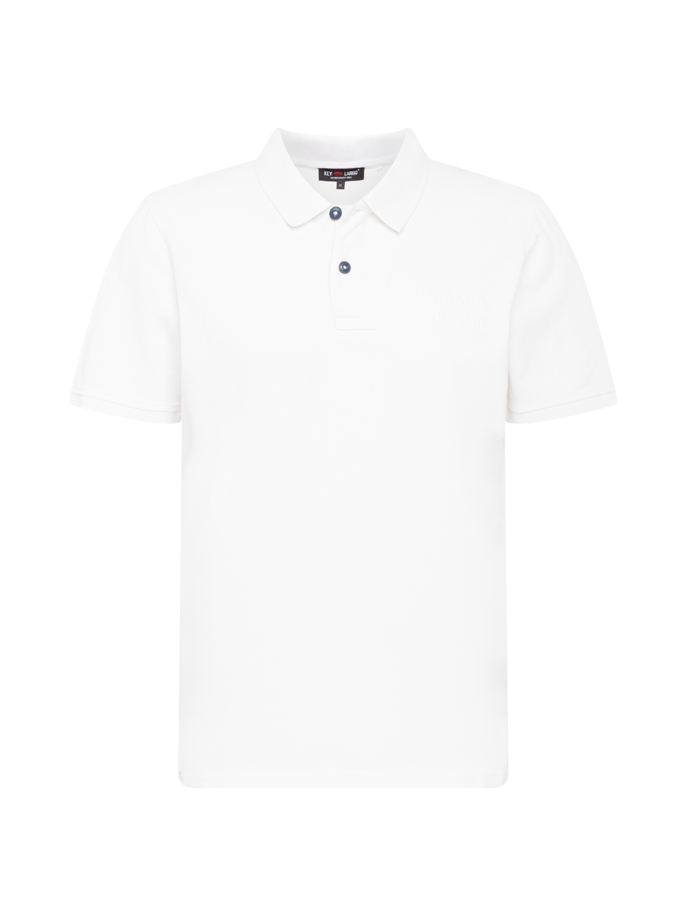 Männer Shirts Key Largo Poloshirt 'CULTURE' in Weiß - LE92974