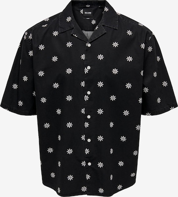 Camicia 'Tie' di Only & Sons in nero: frontale