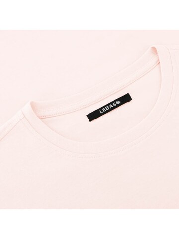 LEBASQ Shirt 'The Baker Crew Neck' in Pink