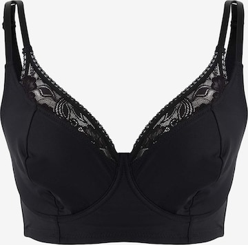 Bustier Soutien-gorge Trendyol Curve en noir : devant