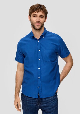 s.Oliver Regular fit Overhemd in Blauw: voorkant