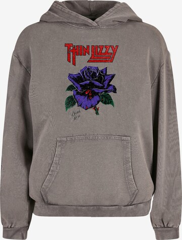 Merchcode Sweatshirt 'Thin Lizzy - Rose' in Grey: front