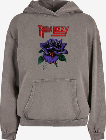 Merchcode Sweatshirt 'Thin Lizzy - Rose' in Grijs: voorkant