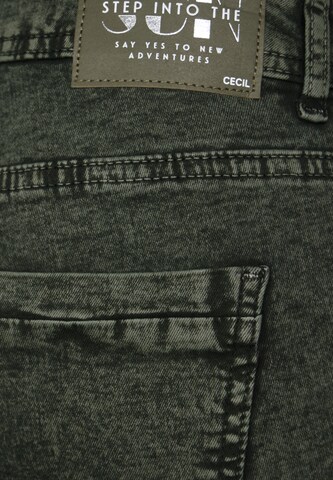 CECIL Slimfit Jeans in Grün