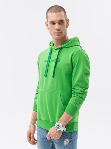 Sweat-shirt 'B1351' Ombre en vert : devant