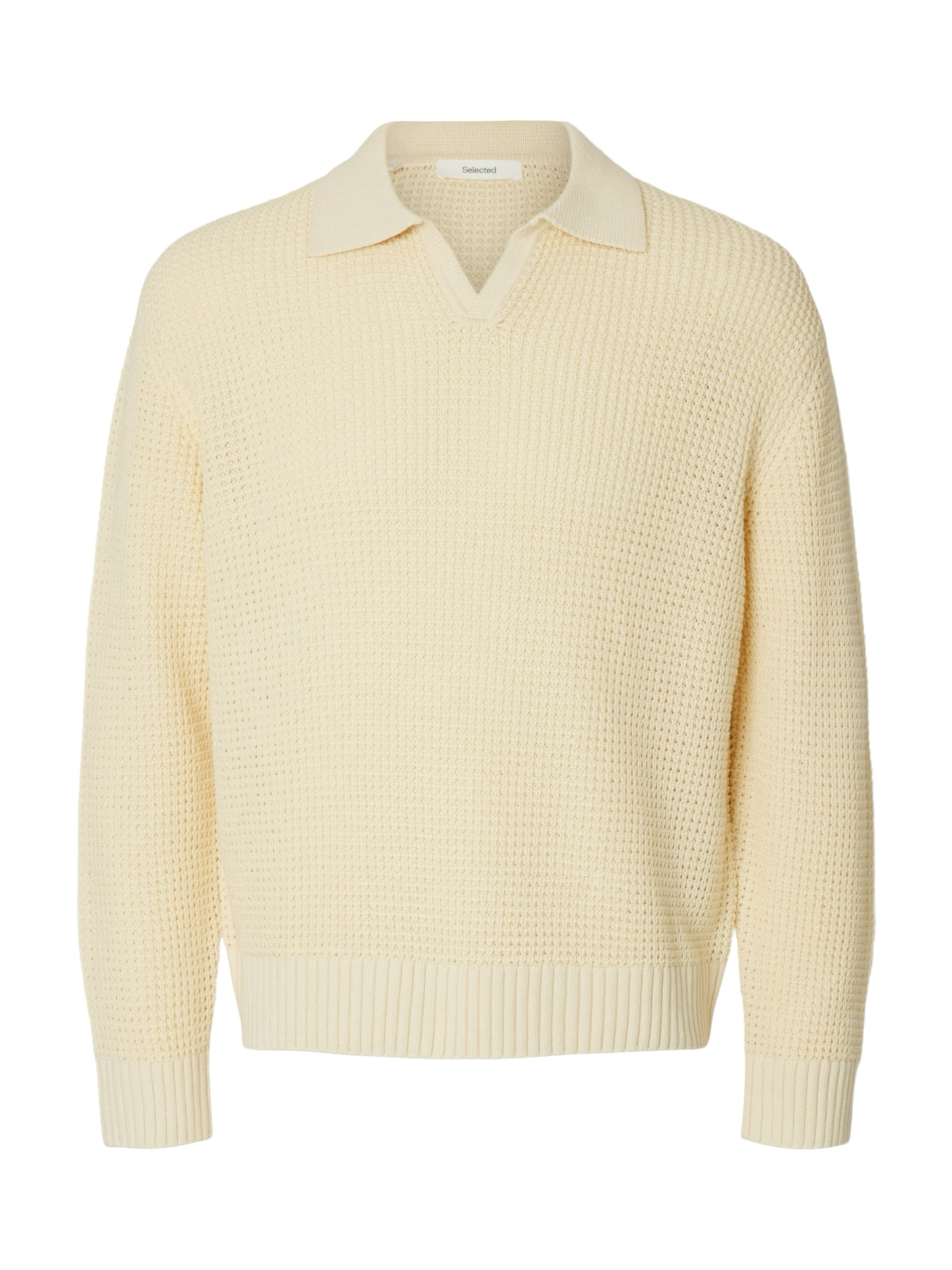 Pulover 'SLHDERECK' de la SELECTED pe bej: față