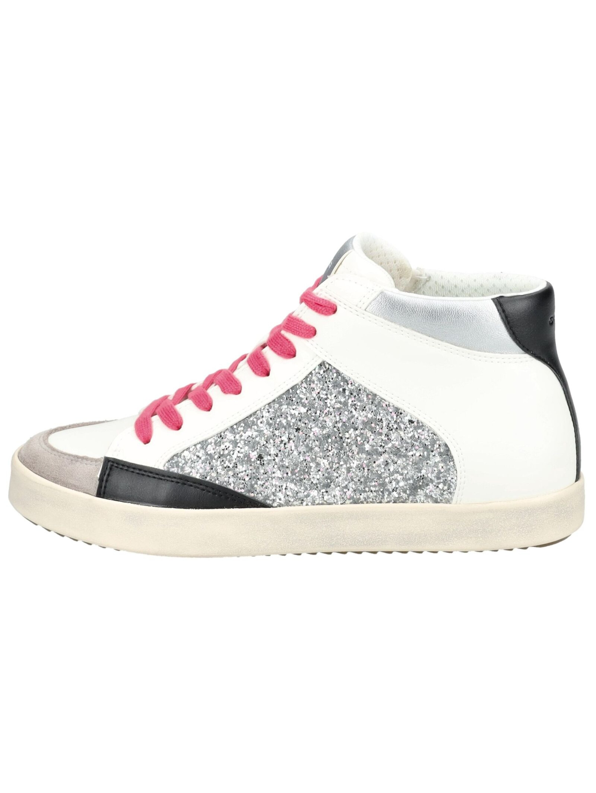 Sneaker alta di GEOX in argento