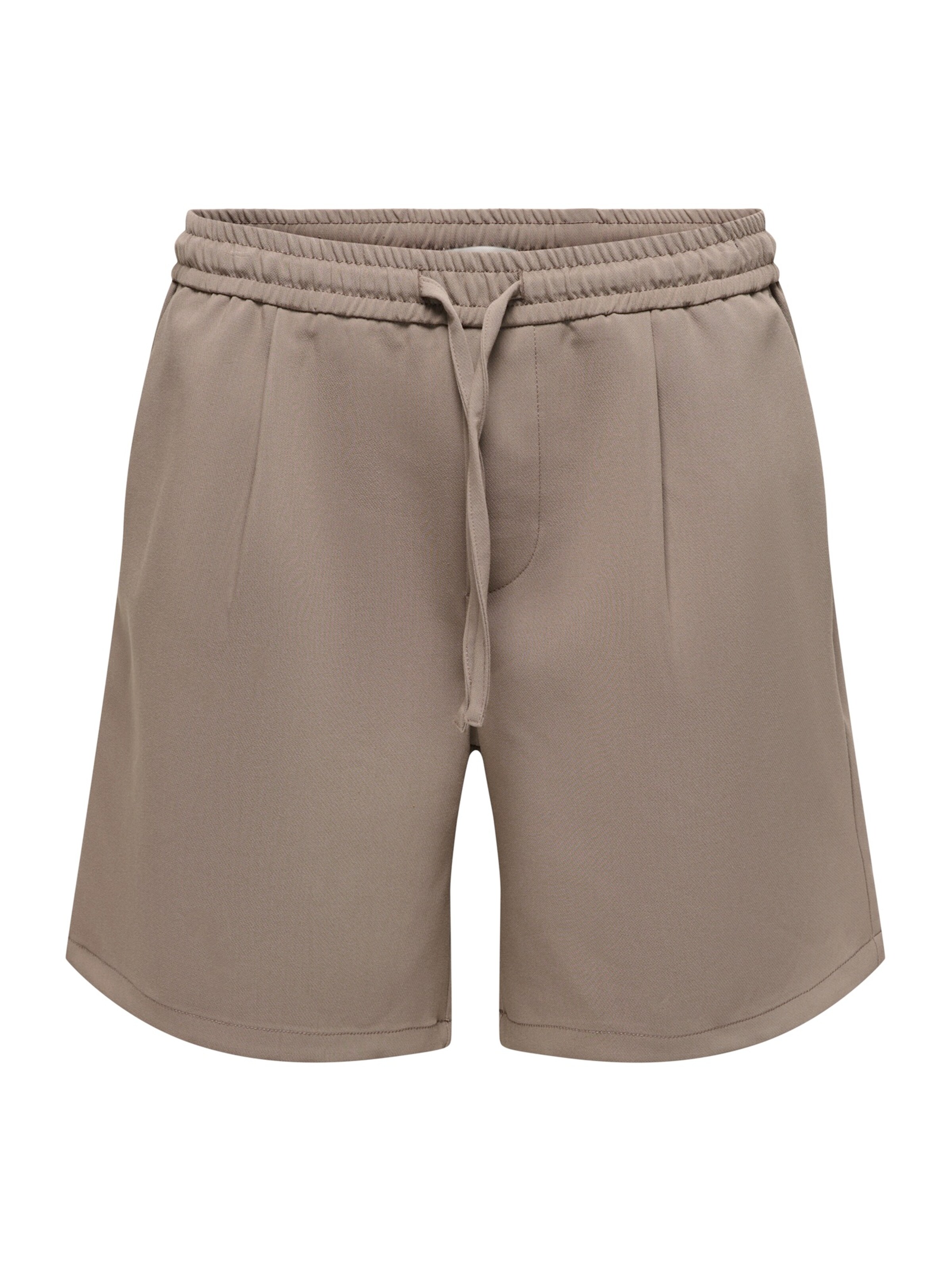 Only & Sons - Loosefit Pantalón plisado 'ONSWill' en marrón: frente