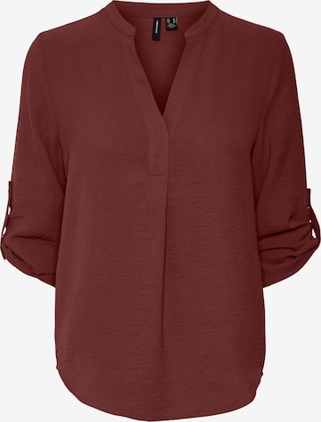 VERO MODA Blouse in Bruin: voorkant