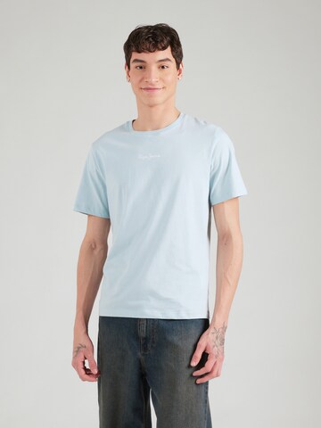Pepe Jeans T-Shirt 'DEROK' in Blau: Vorderseite