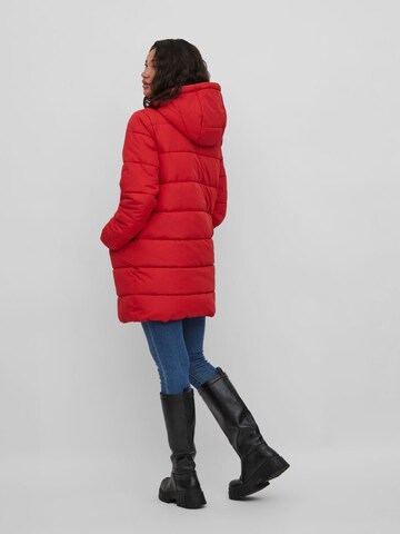 VILA Winter Coat in Red