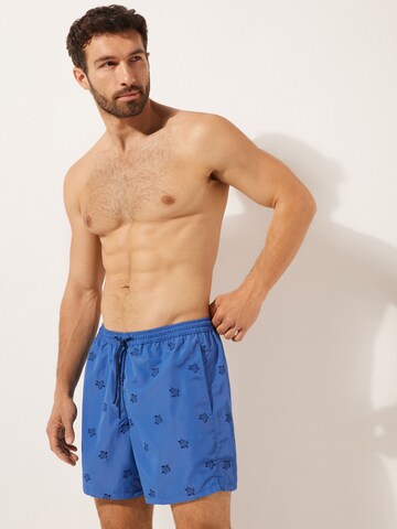 CALZEDONIA Regular Badeshorts in Blau