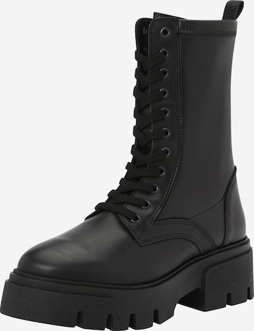 ABOUT YOU Lace-Up Ankle Boots 'Arina' in Black: front