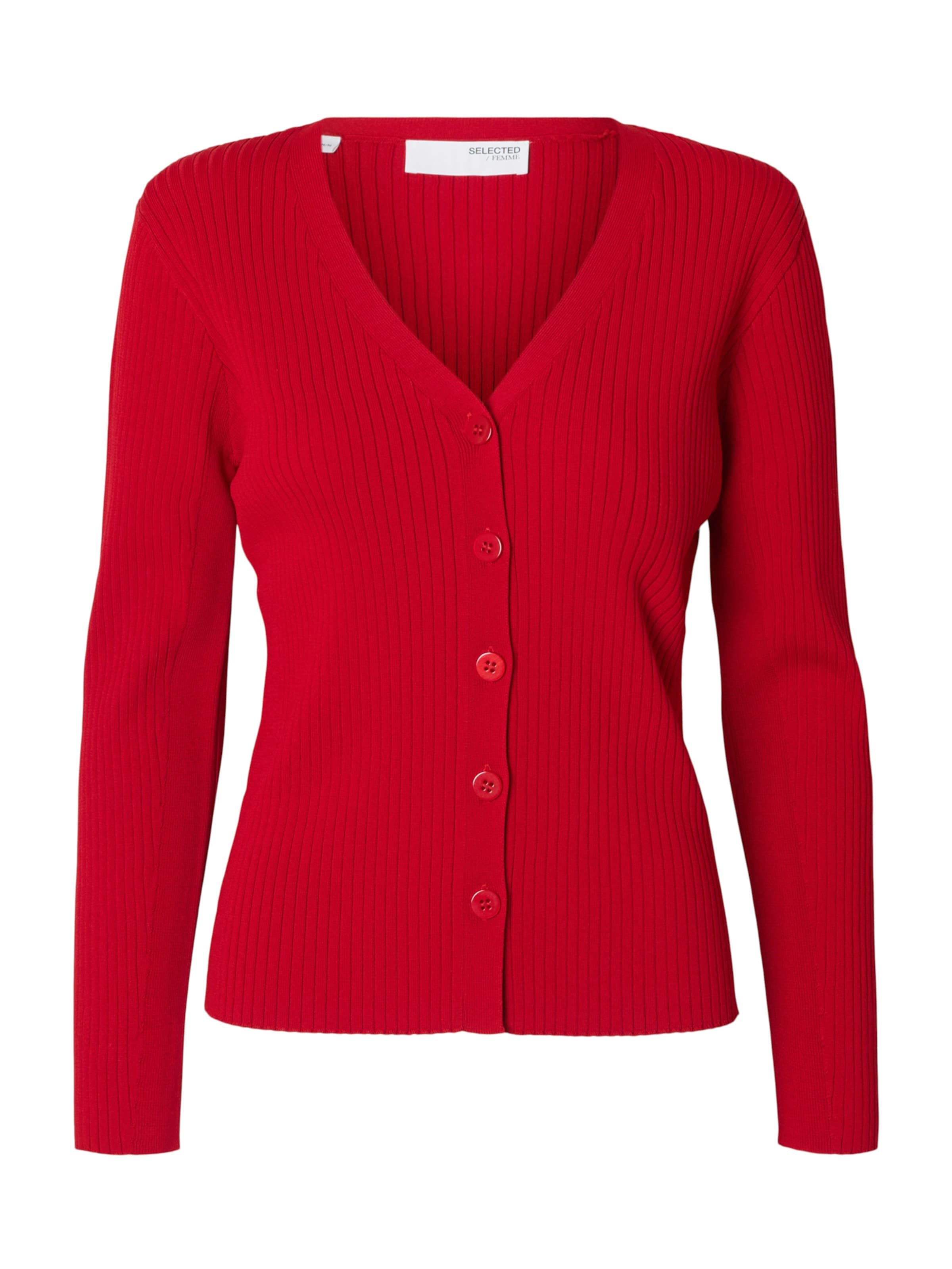 SELECTED Kardigan 'SLFCarly' w kolorze czerwony: przód
