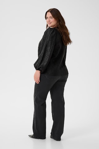 Chemisier 'Rizza' KAFFE CURVE en noir