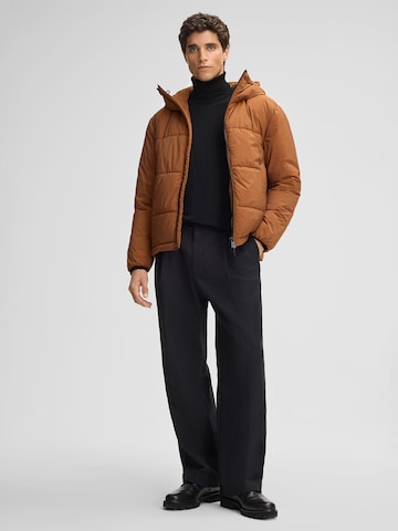 STRELLSON Winter Jacket 'Smooth' in Brown