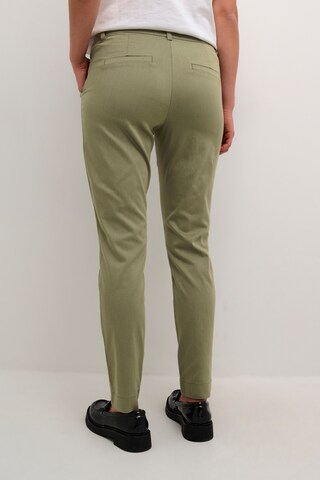 Coupe slim Pantalon chino 'Lea' Kaffe en vert