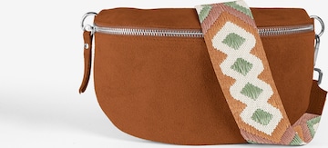 lePelou Gürteltasche 'ONDA medium' in Braun: Vorderseite