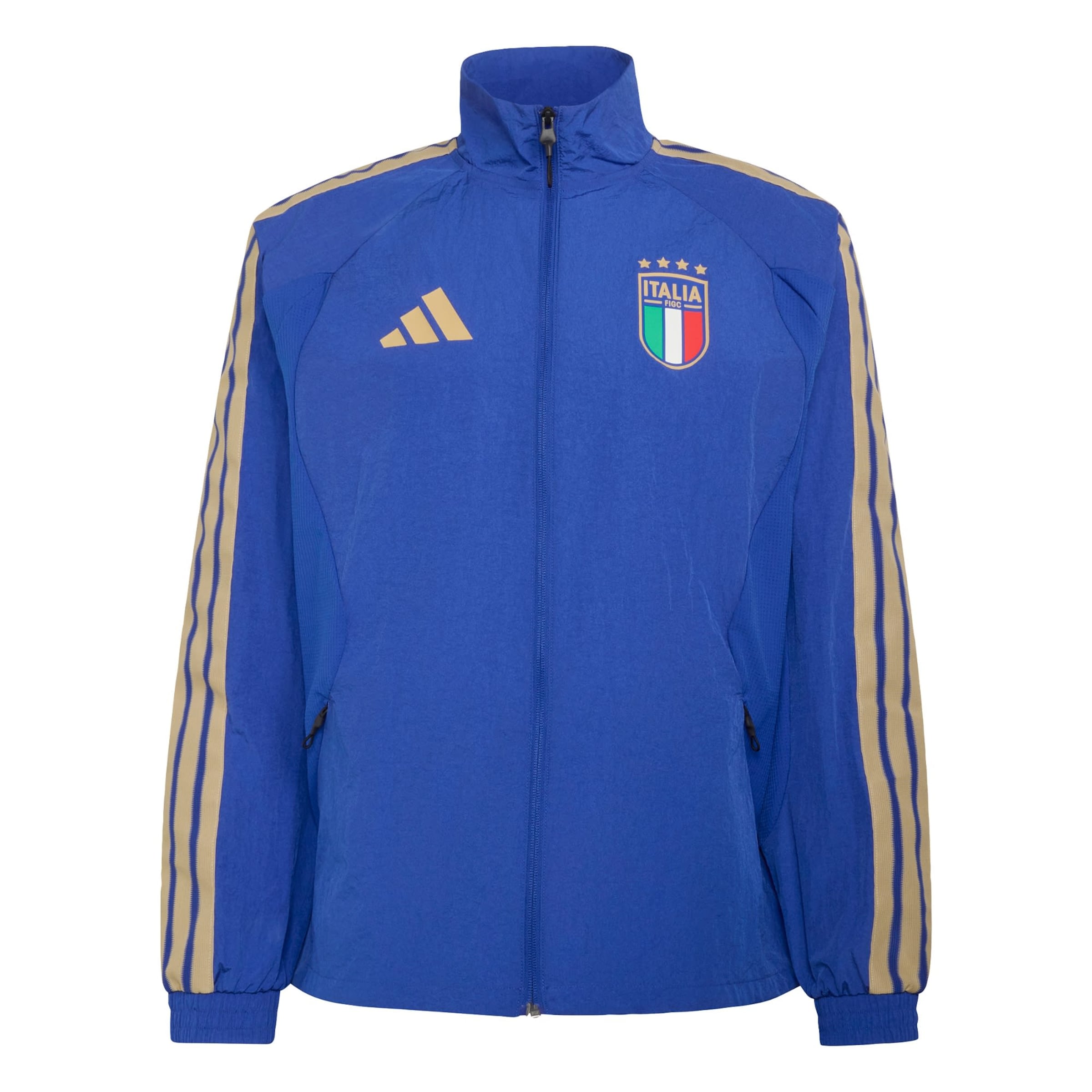 ADIDAS PERFORMANCE Training jacket 'Italien Anthem' in XS in Beige / Blue, Item view