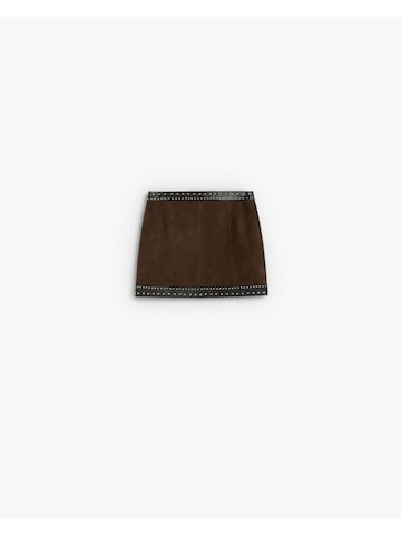 Scalpers Skirt in Brown: back
