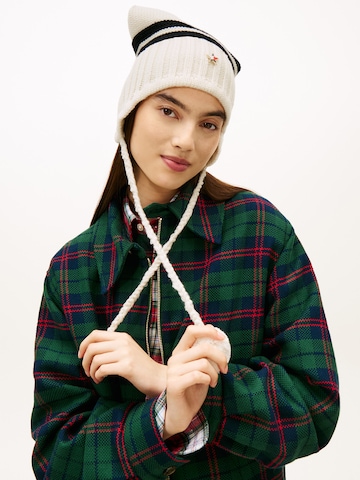 Tommy Jeans Kape | bela barva: sprednja stran