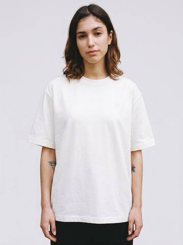DROP.GOODS Oversized Shirt 'Organic' in White: front