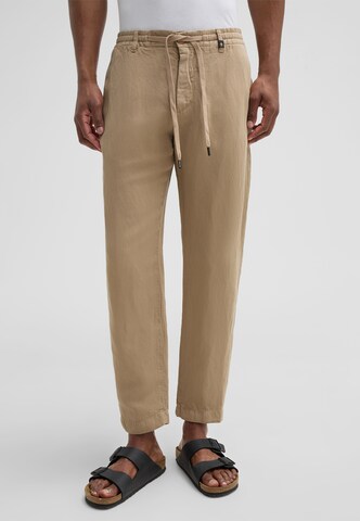 STRELLSON Regular Trousers 'Saturn' in Beige: front
