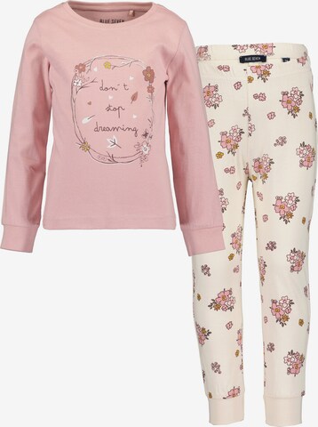 Pyjama BLUE SEVEN en rose : devant