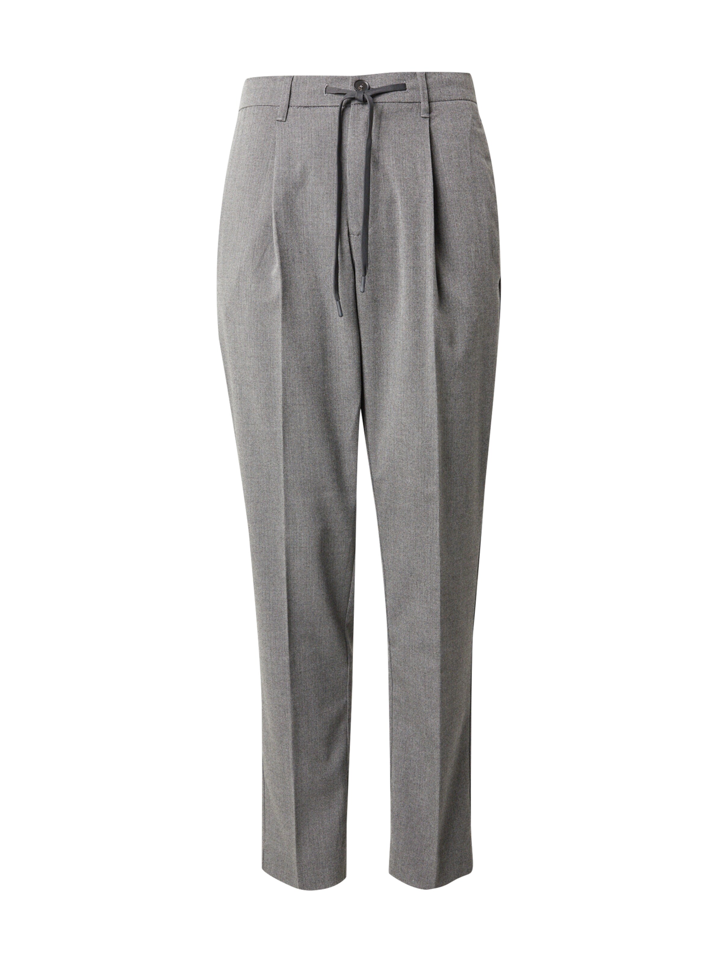 SELECTED Nohavice s pukmi 'SLHLEROY' - Sivá: predná strana