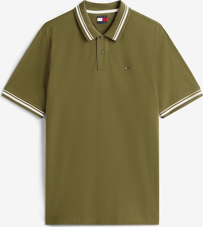 Tommy Jeans Majica u maslinasta / bijela, Pregled proizvoda