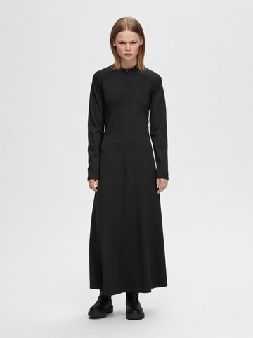 Robe SELECTED FEMME en noir : devant