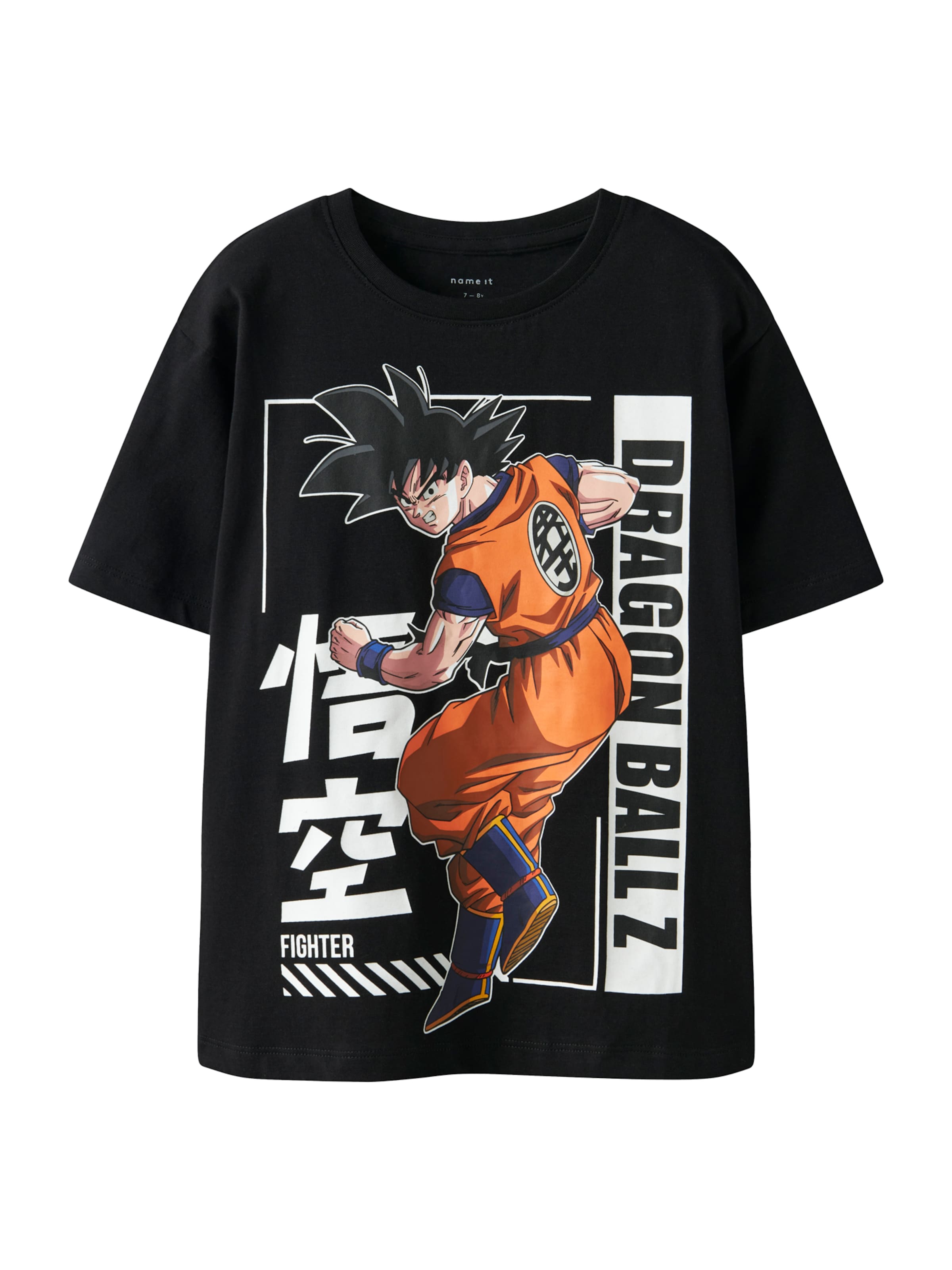 NAME IT T-shirt 'NKMDUSE DRAGONB' i svart: framsida