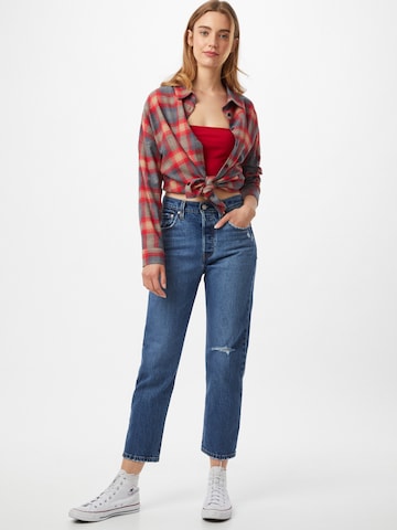 LEVI'S ® Štandardný strih Džínsy '501® Crop' - Modrá