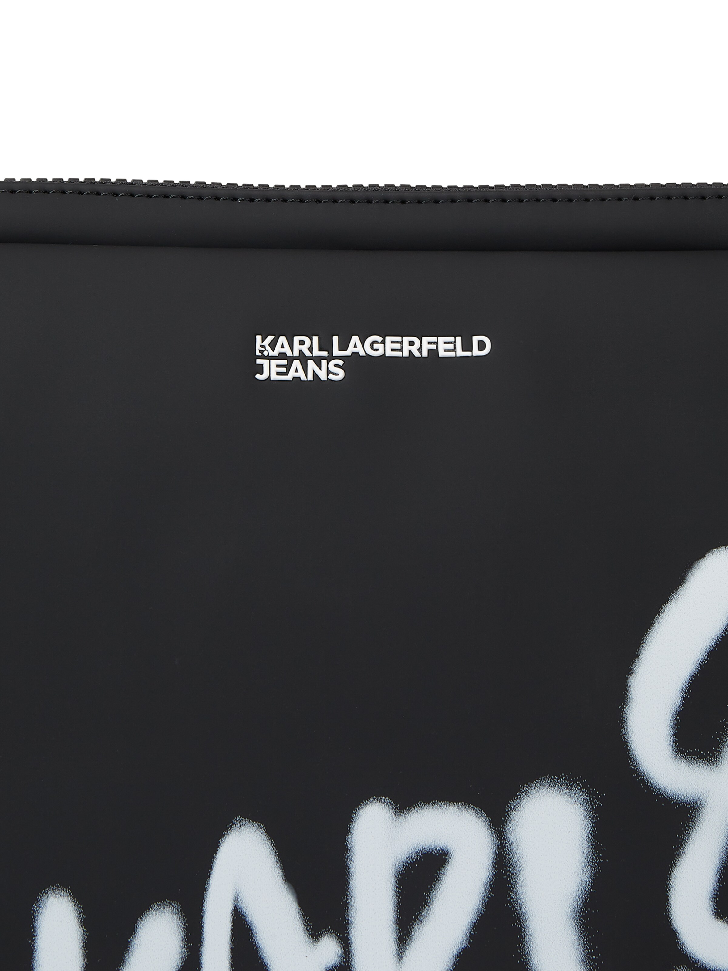 Sac d’ordinateur portable ' KARL QUOTE LAPTOP ' KARL LAGERFELD JEANS en noir