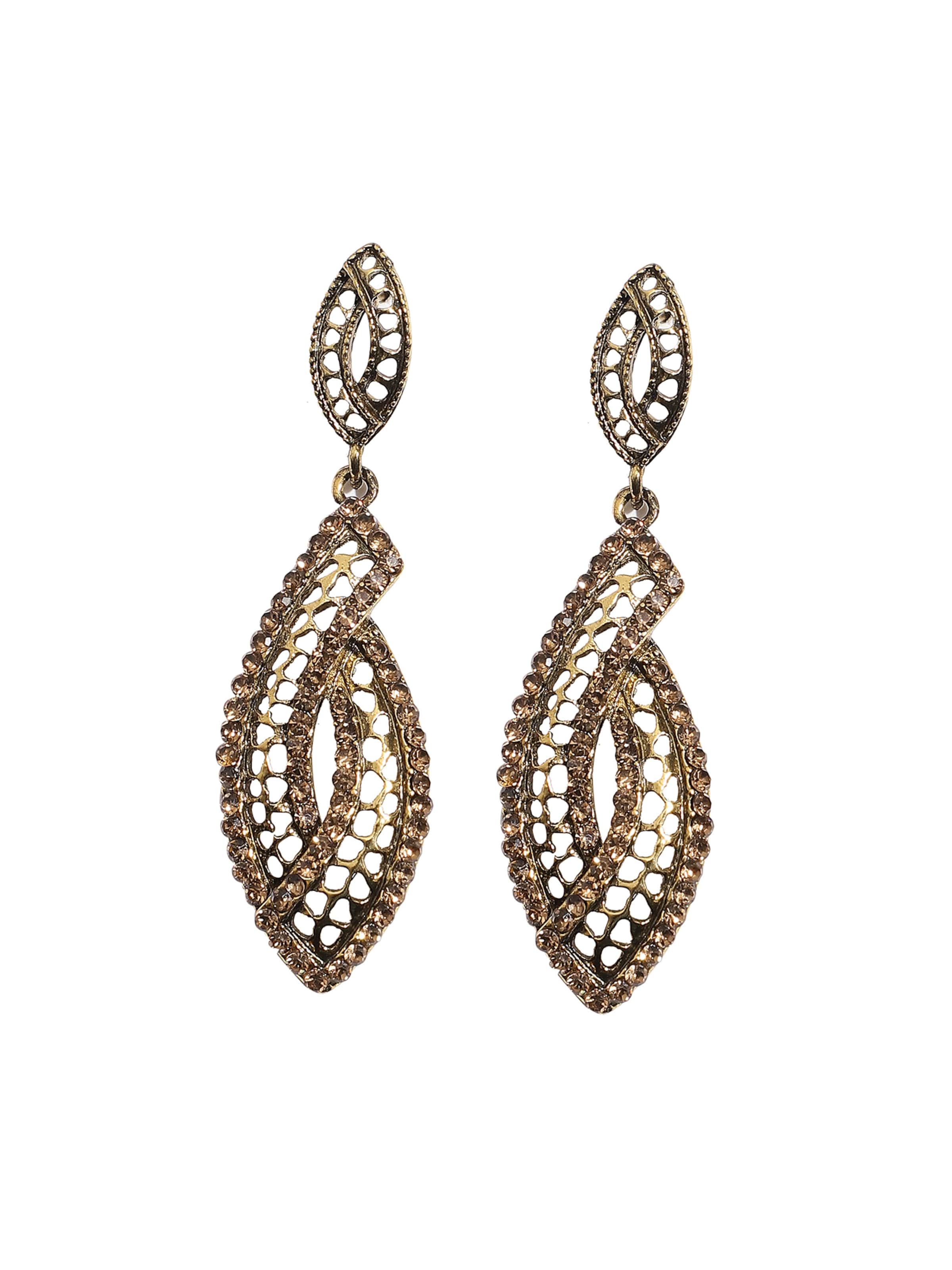 SOHI - Brincos 'Arleen' em ouro: frente