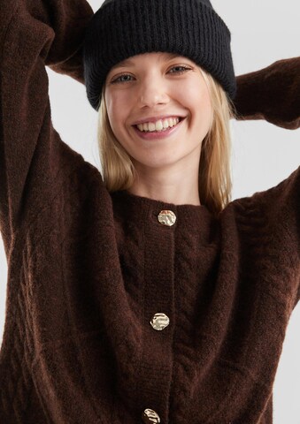 QS Strickjacke in Braun