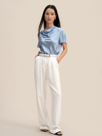Lilysilk Blouse 'Puli-Oberteil' in Blauw