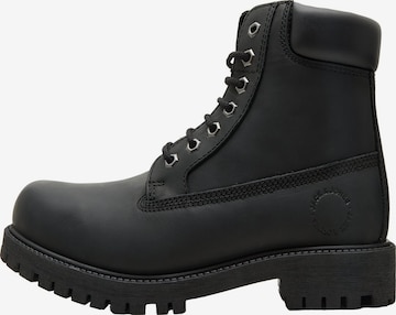 JACK & JONES Schnürboots 'JFWMONTANA' in Grau: Vorderseite