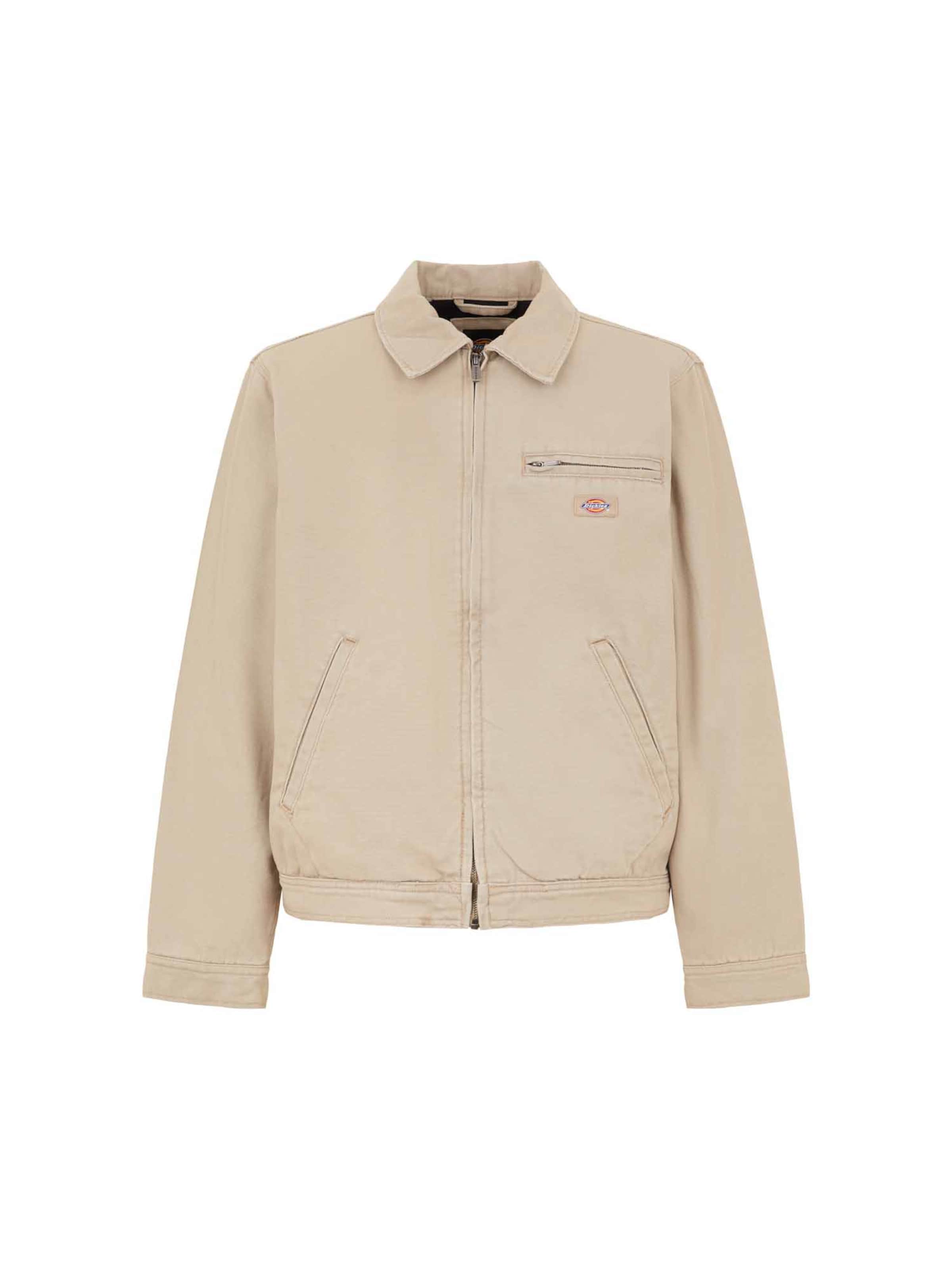 DICKIES Tussenjas in Beige: voorkant