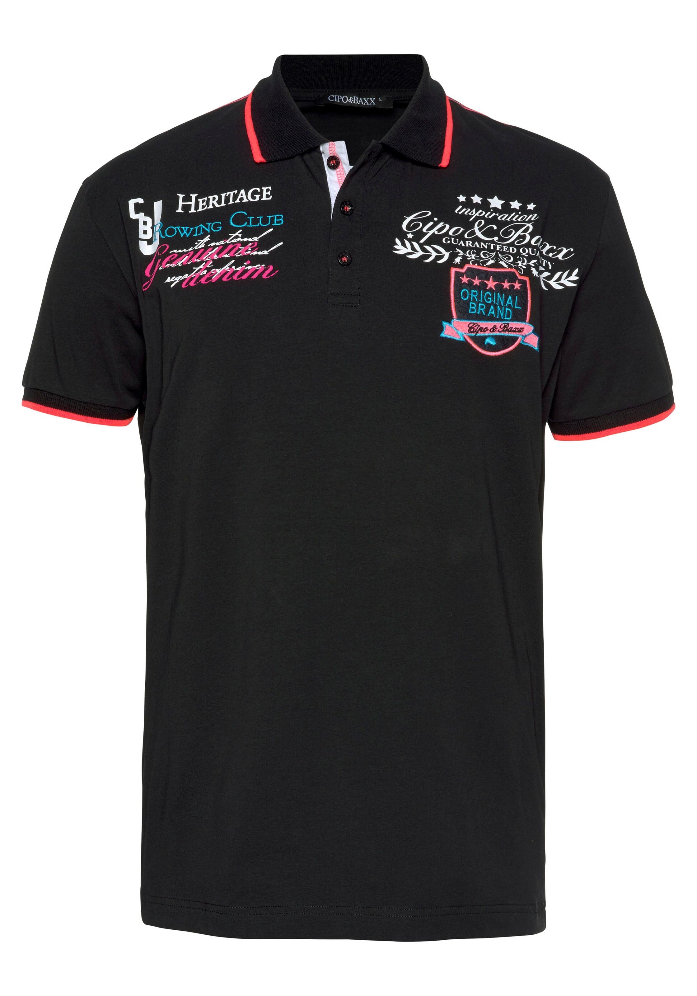 CIPO & BAXX Shirt in Schwarz: Vorderseite