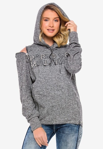 CIPO & BAXX Sweatshirt in Grau: predná strana