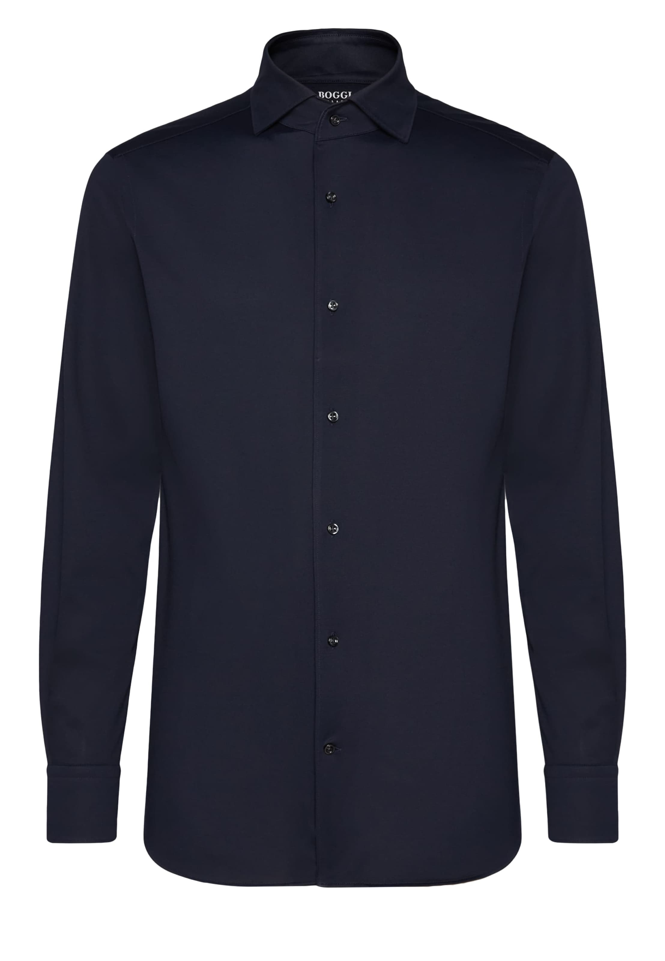 Boggi Milano Button Up Shirt in Blue: front