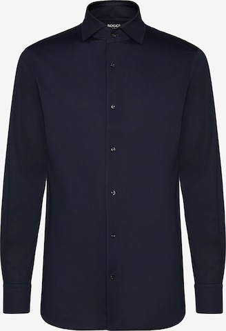 Boggi Milano Regular fit Button Up Shirt in Blue: front